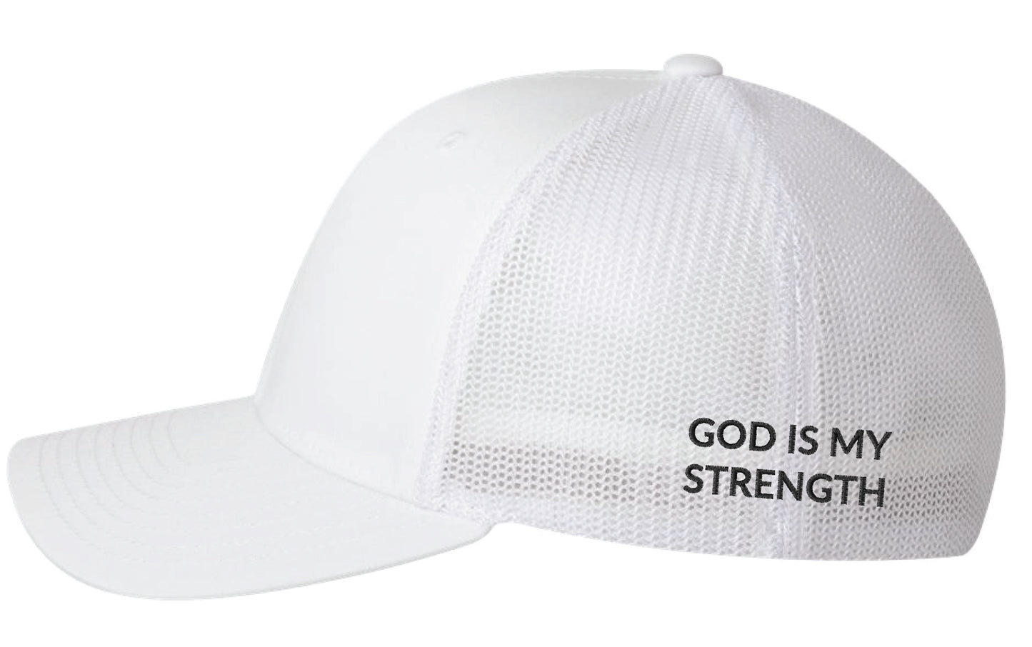 SPIRITUAL ATHLETE GOD IS MY STRENGTH mesh snap back hat